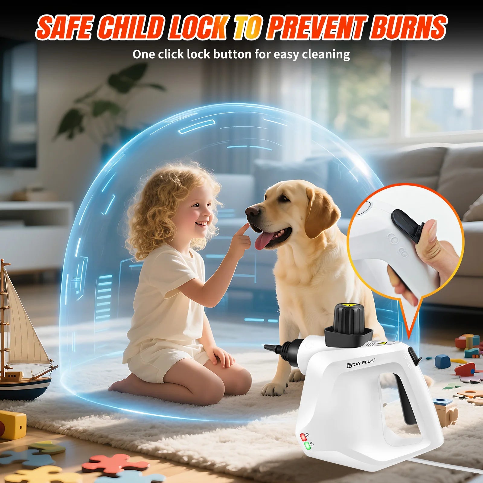 Cleanora™ Handheld Steam Cleaner