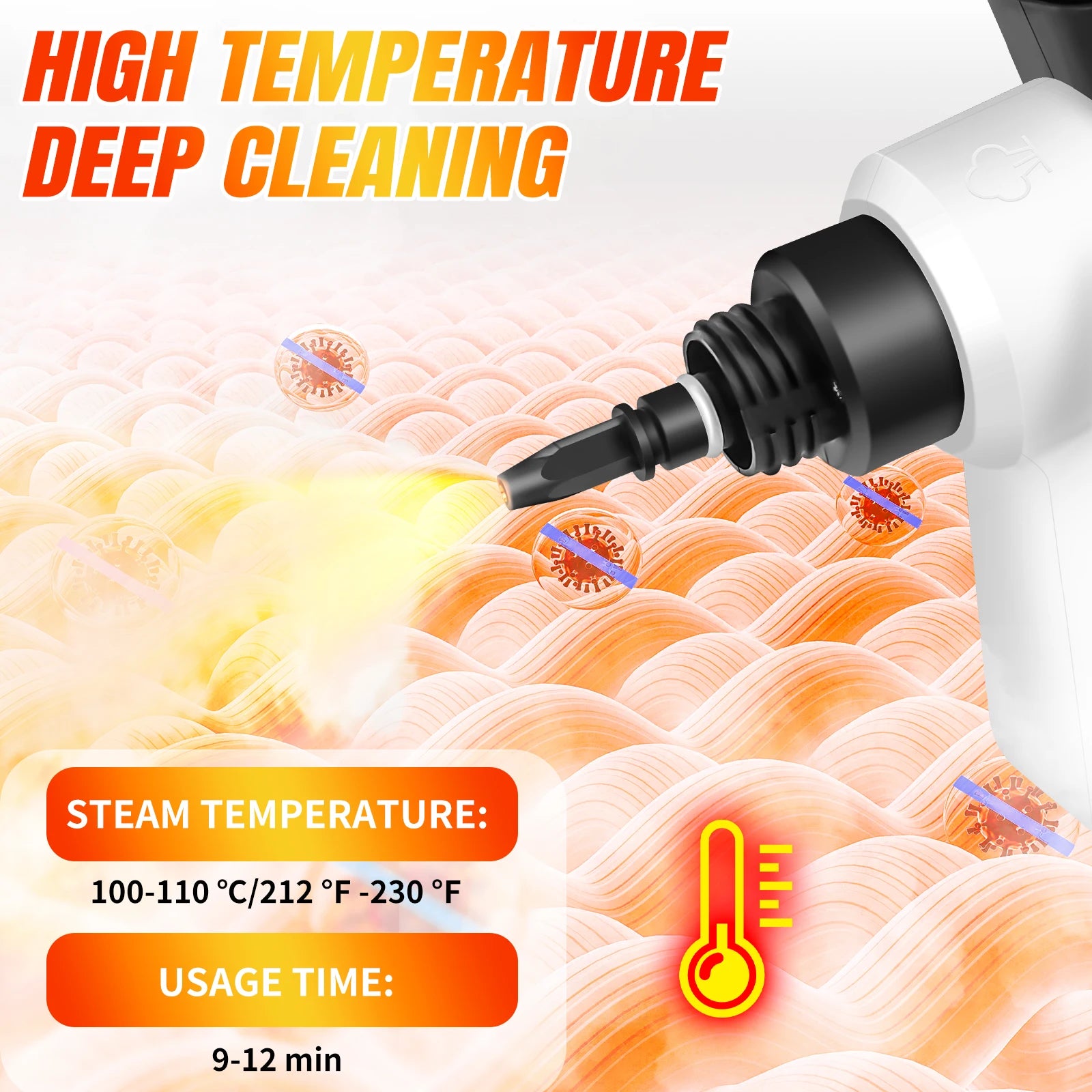Cleanora™ Handheld Steam Cleaner